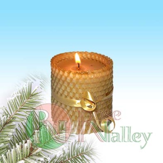 CANDLE "HONEY" WITH HARD WAVE 70 G. CANDLE "HONEY" WITH HARD WAVE 70 G.