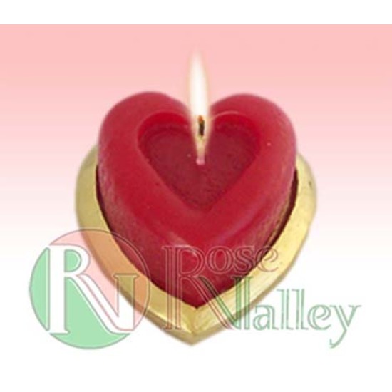 HEART-SHAPED SCENTED CANDLE WITH AROMA ROSE HEART-SHAPED SCENTED CANDLE WITH AROMA ROSE